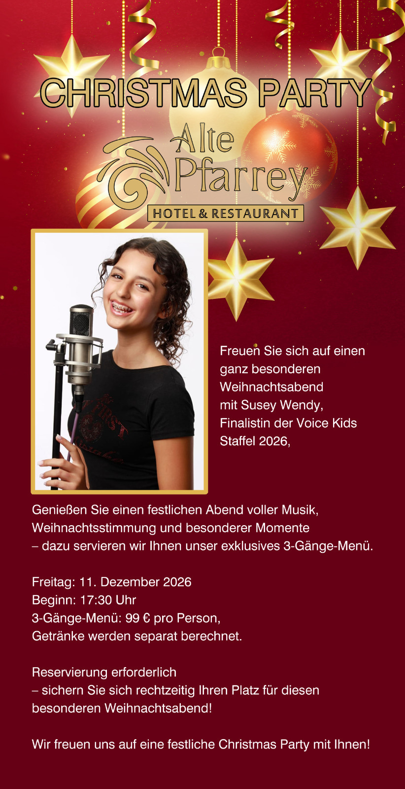 Fr. 11.12. 17:30 Uhr Christmas Party